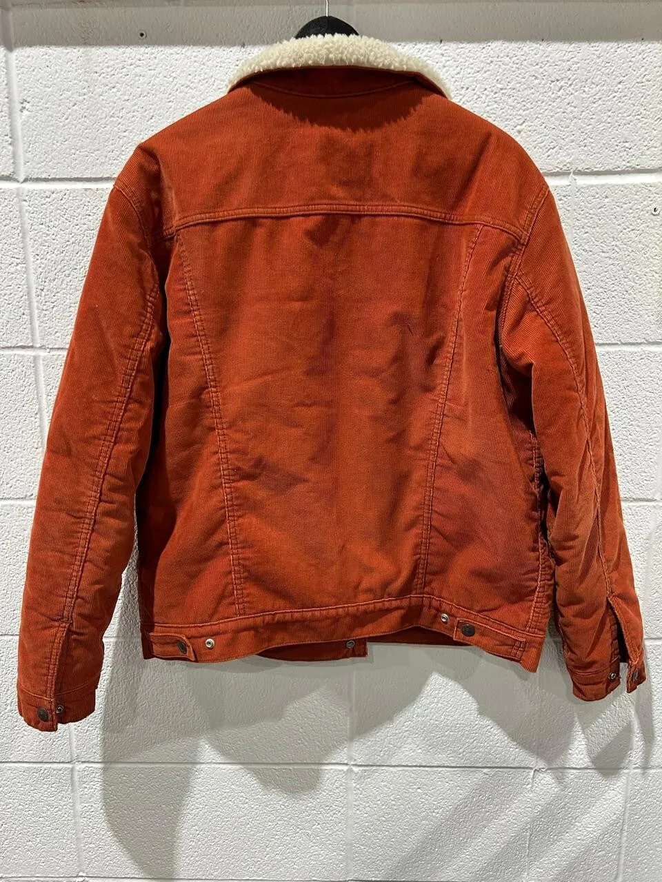 Levi's Corduroy Sherpa Trucker Jacket Picante-Red Size L