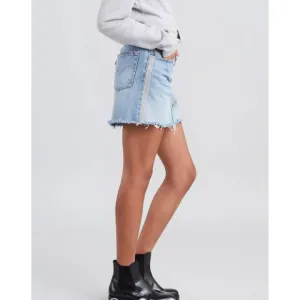 Levi’s Premium Deconstructed Denim Mini Skirt Diamond in the Rough Size 26 / 2