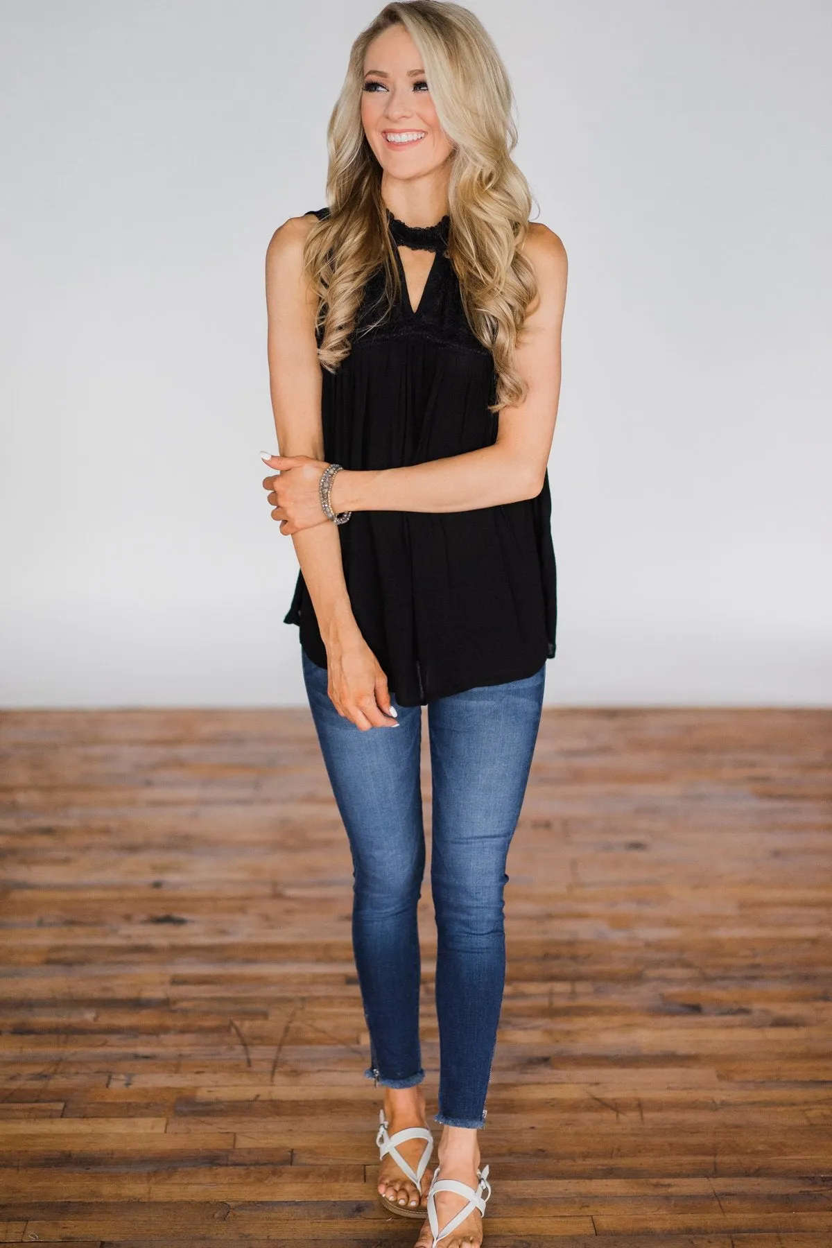 Like I Loved You Tank Top - Black
