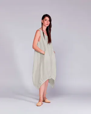 Linen Balloon Tank Dress