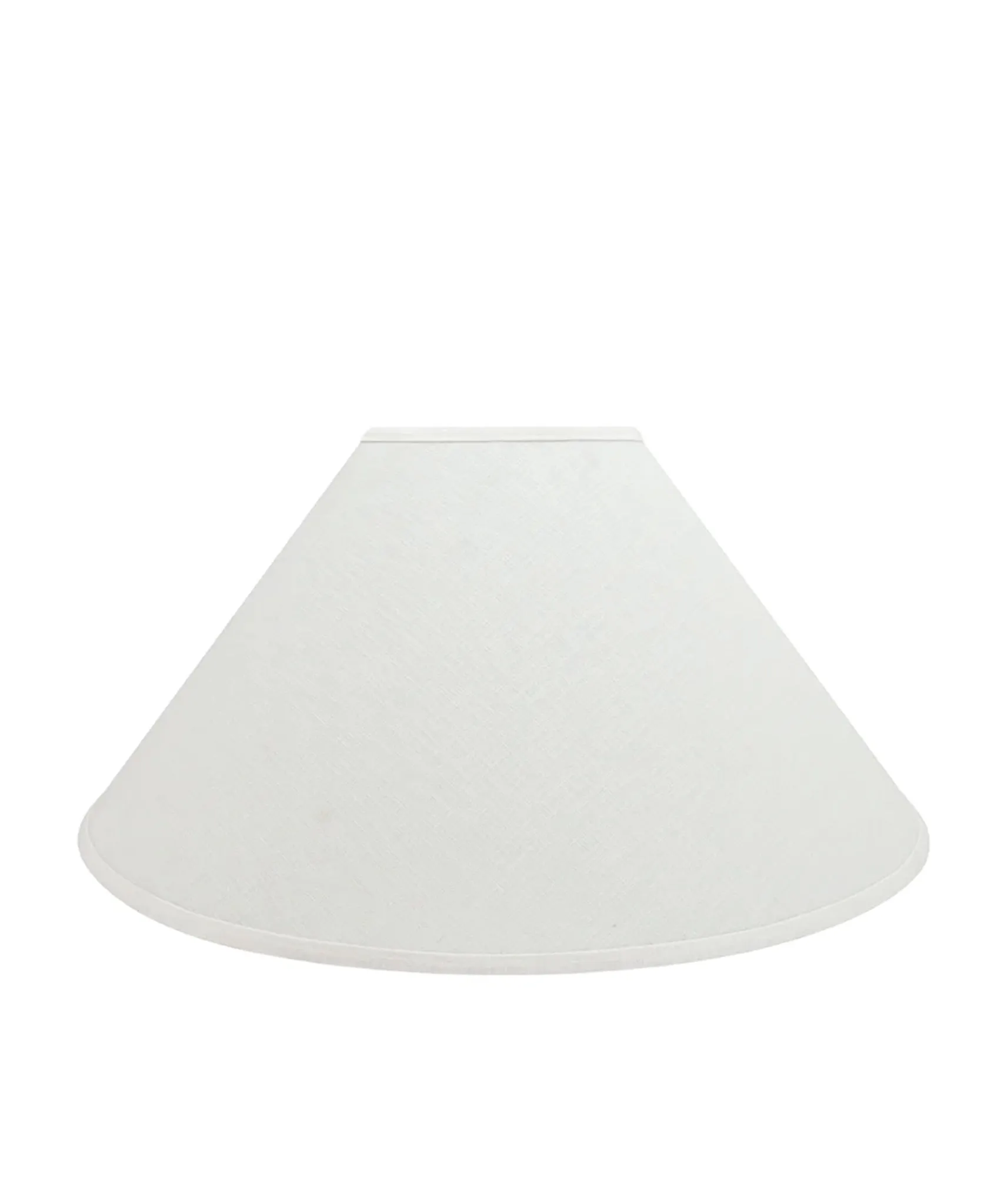 Linen Empire Lampshade in White, Large