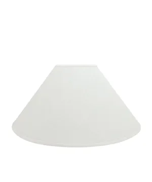 Linen Empire Lampshade in White, Large