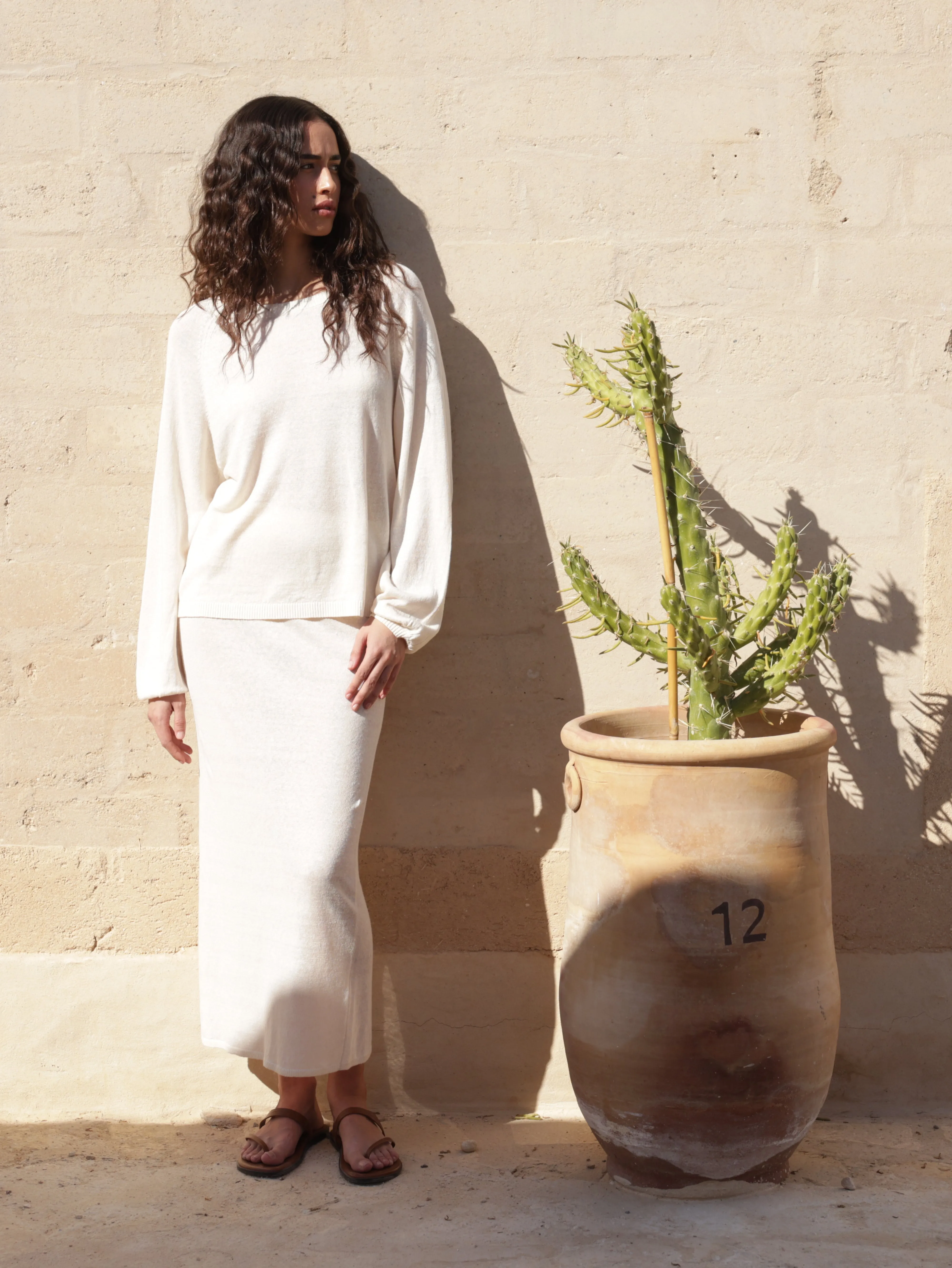Linen Knit Skirt