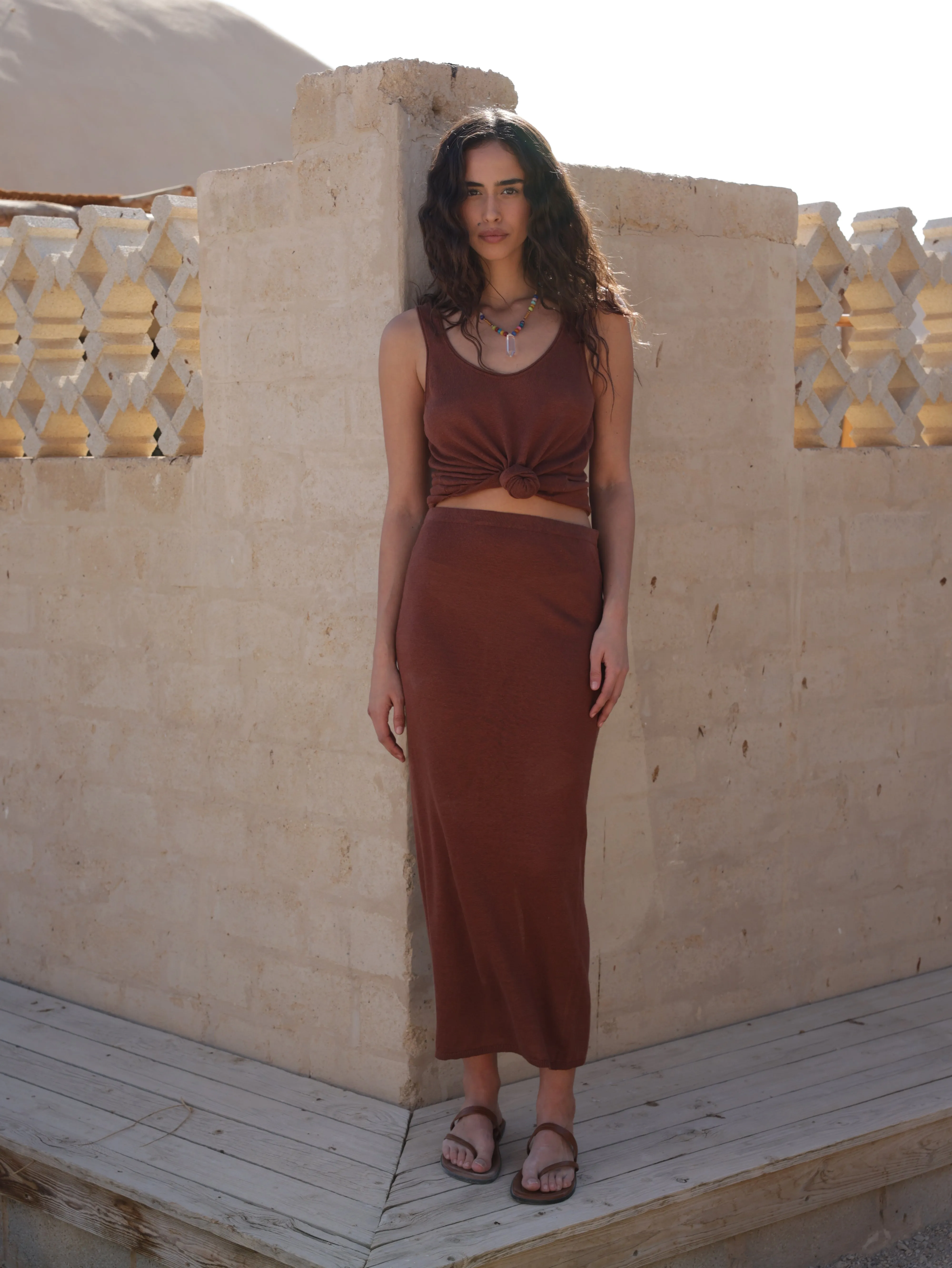 Linen Knit Tank Top