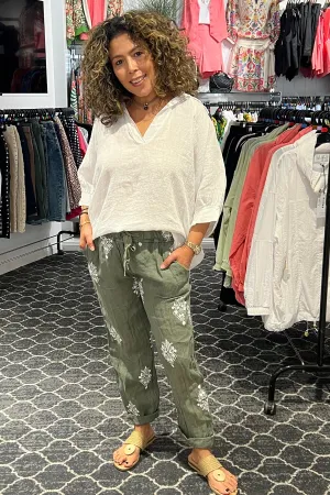 Linen Top - White - CG45