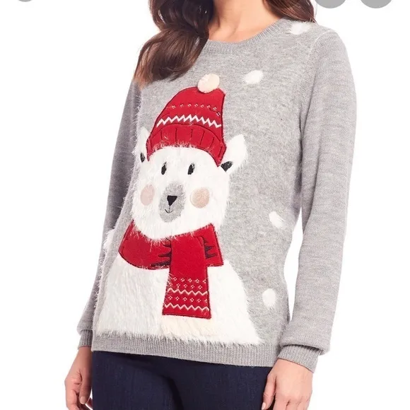 Lisa International Polar Bear Christmas Sw… Large