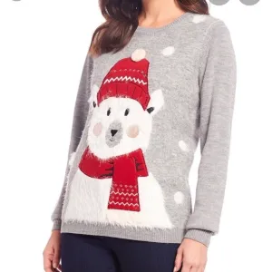 Lisa International Polar Bear Christmas Sw… Large