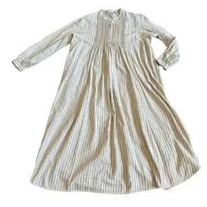 L.L. Bean Long Sleeve Cotton Nightgown Soft Fleece Cottagecore Peasant Large