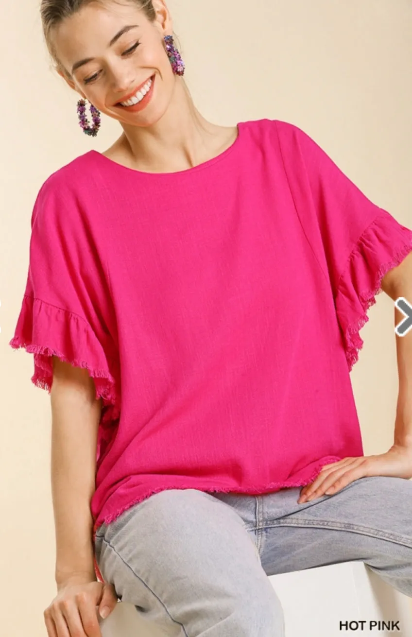 Lovely Looks Linen Top-3 Colors Available