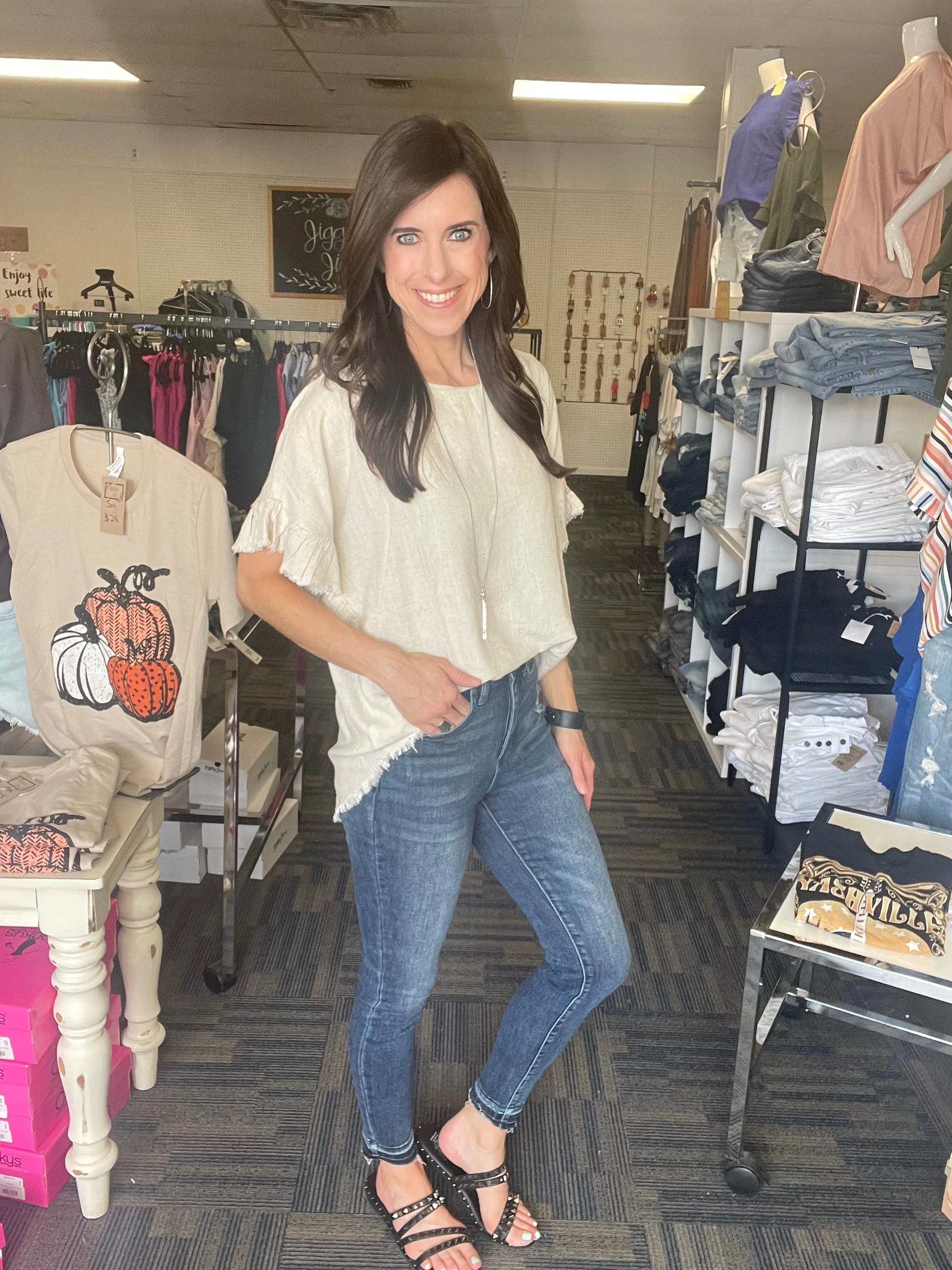 Lovely Looks Linen Top-3 Colors Available