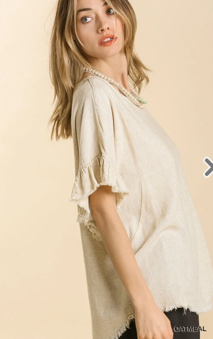 Lovely Looks Linen Top-3 Colors Available