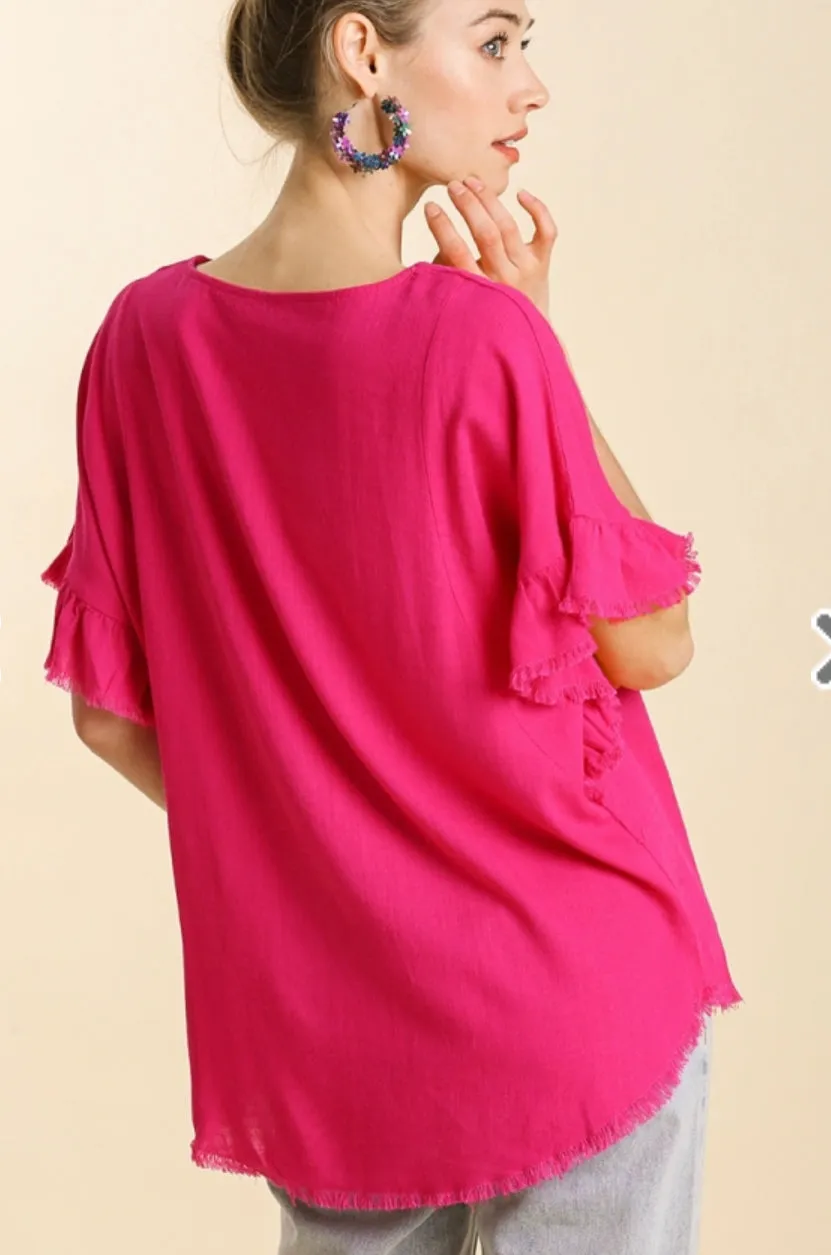Lovely Looks Linen Top-3 Colors Available