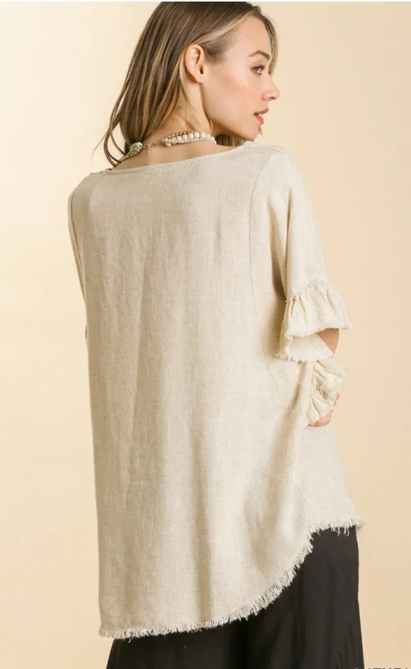 Lovely Looks Linen Top-3 Colors Available