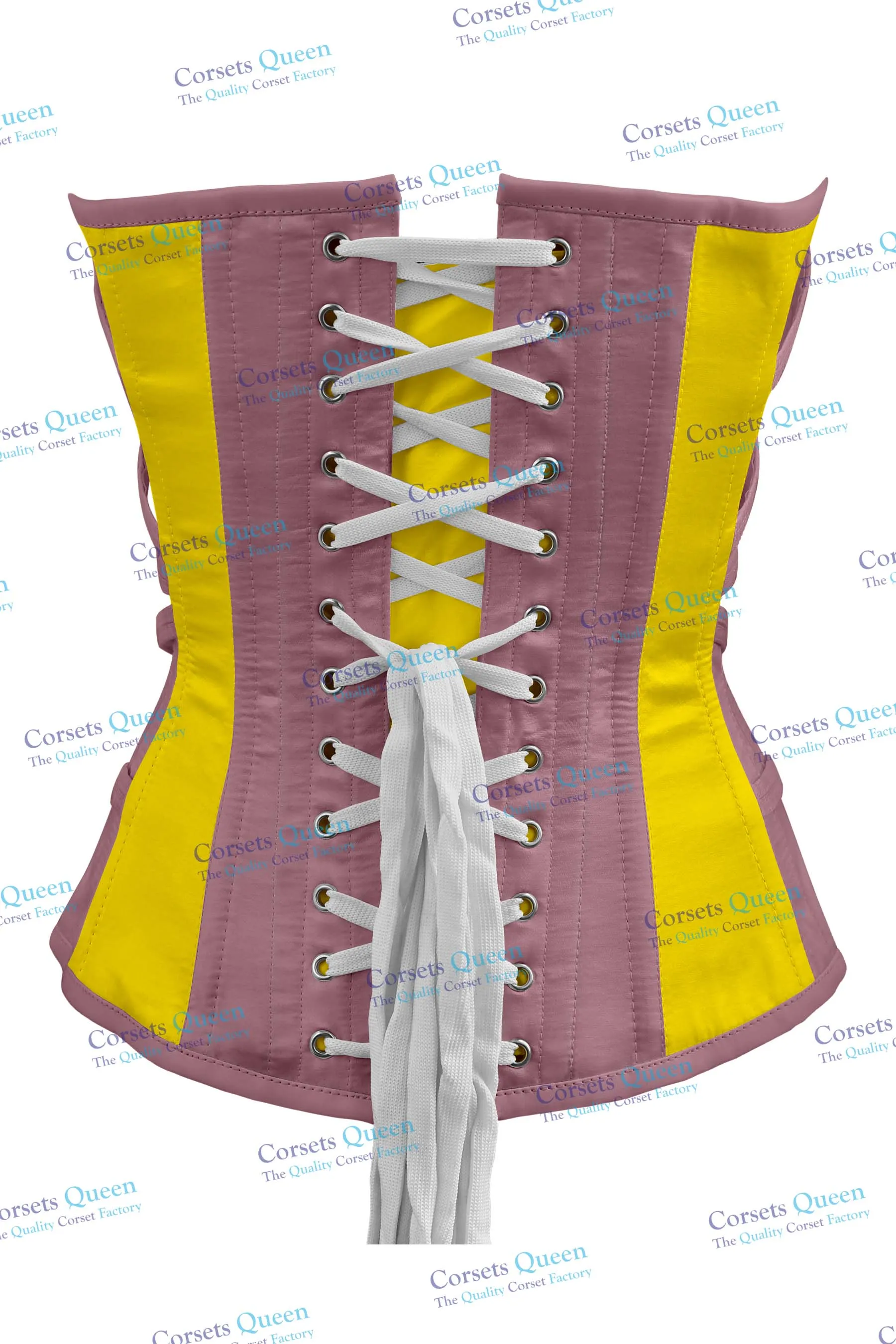 Lowe Satin Overbust Corset With Buckles