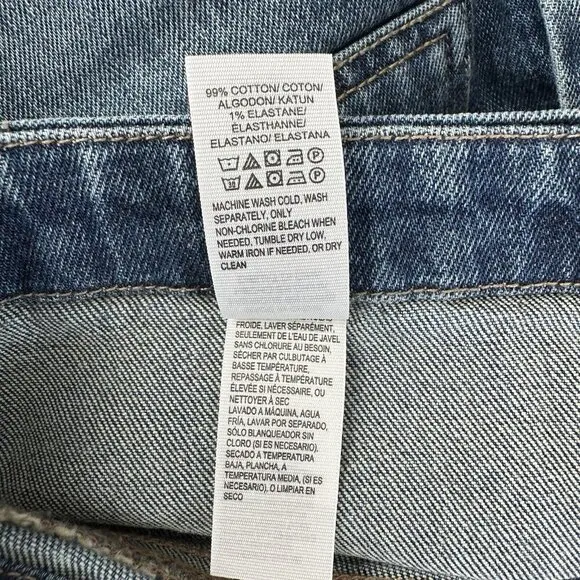 Lucky Brand Denim A-Line Skirt Womens Size 10/30 Blue Button Up