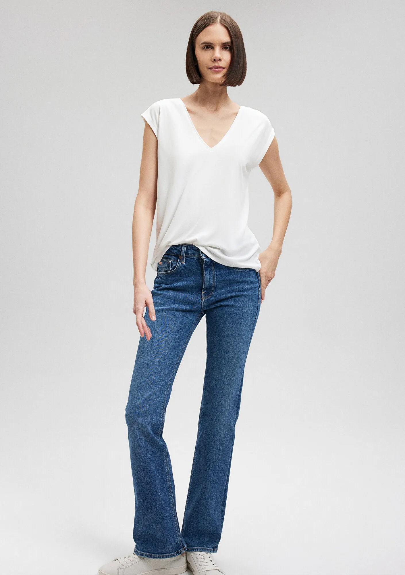 Lux Touch Lace Detailed White T-Shirt