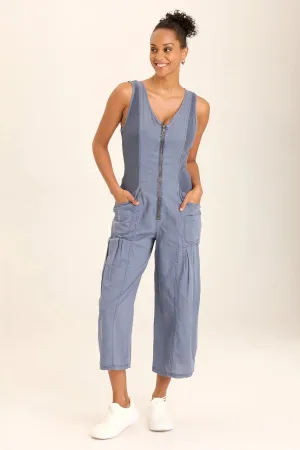 MACGOWAN LINEN CARGO TANK JUMPSUIT