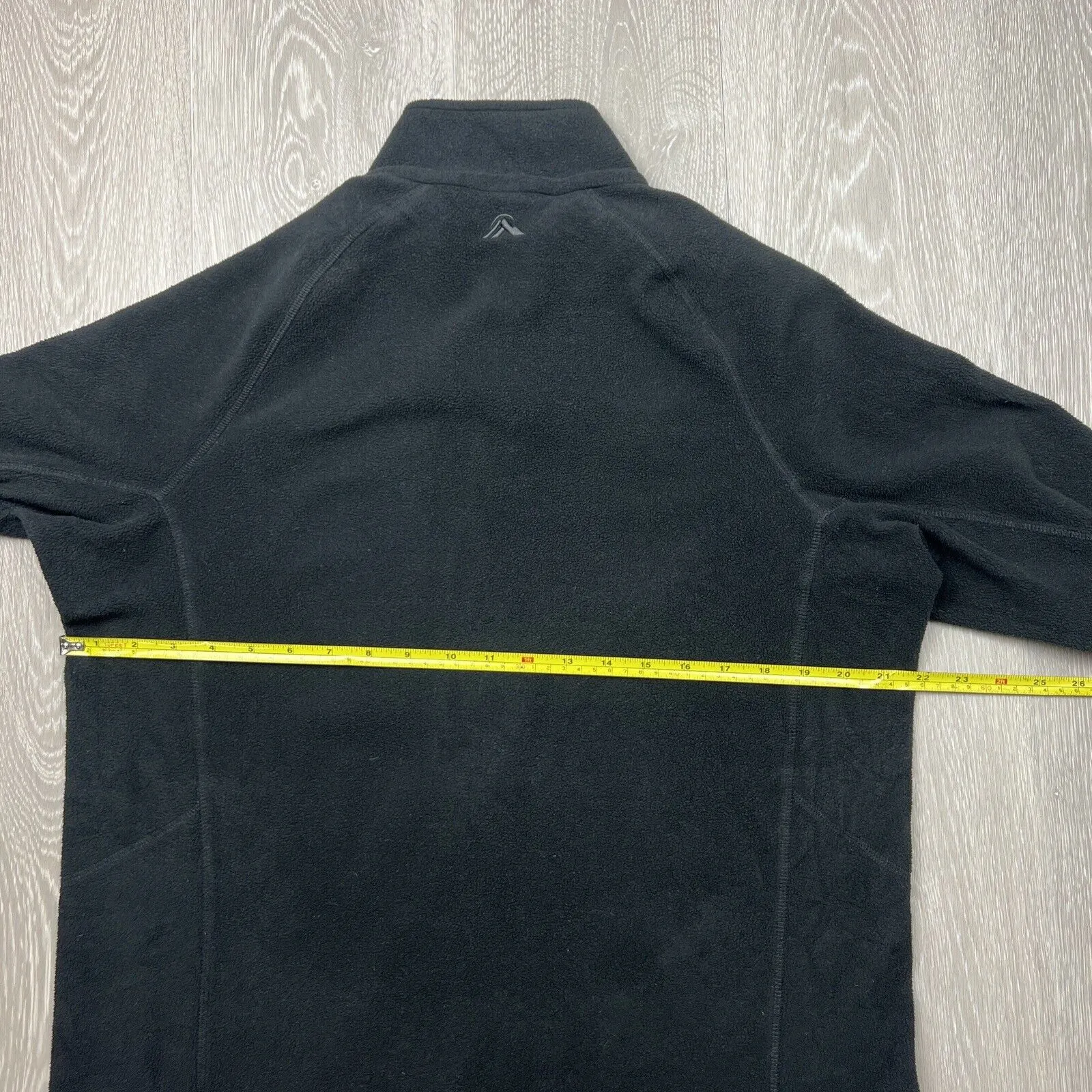 Macpac Mens Polartec Fleece 1/4 Zip Black Jumper Size Medium