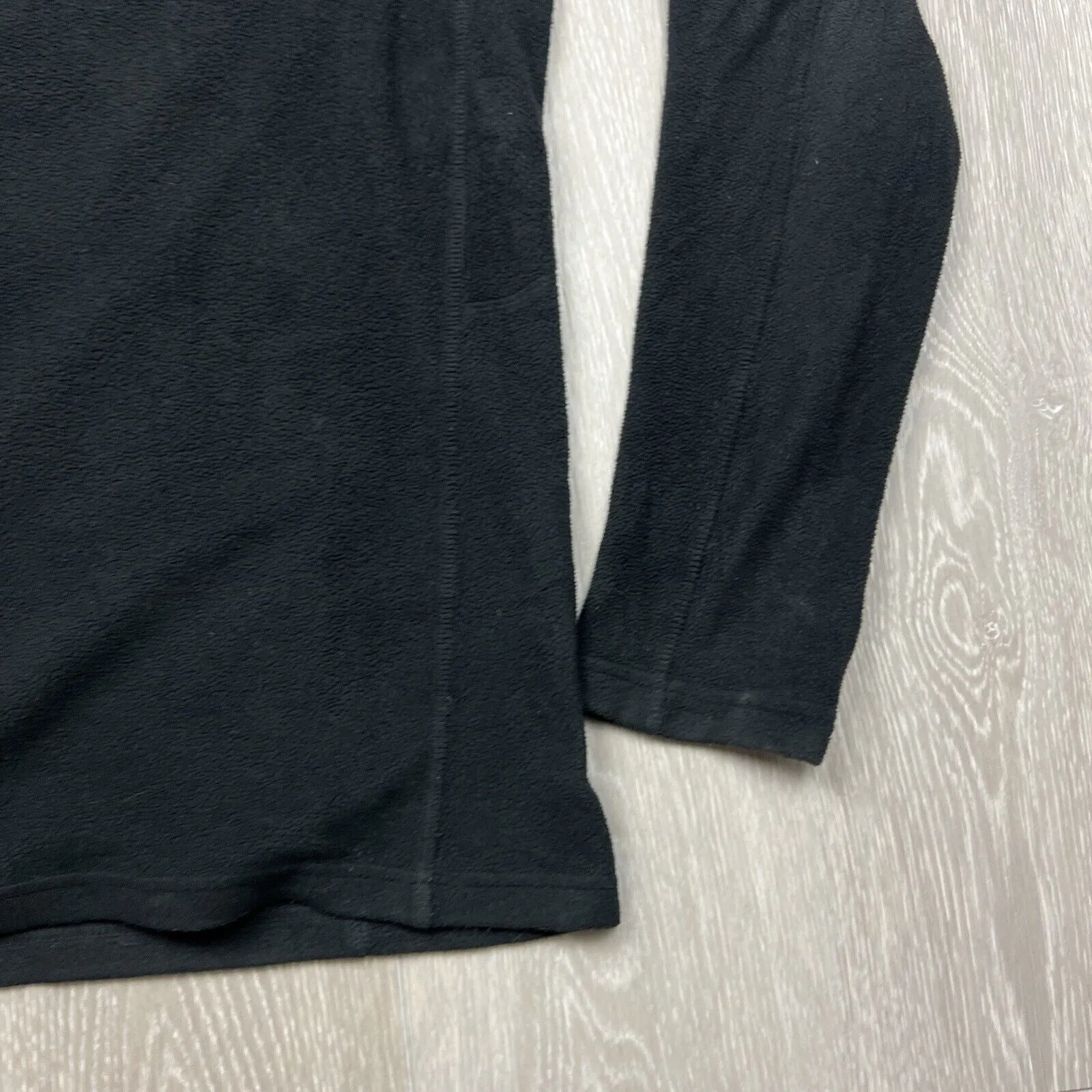 Macpac Mens Polartec Fleece 1/4 Zip Black Jumper Size Medium