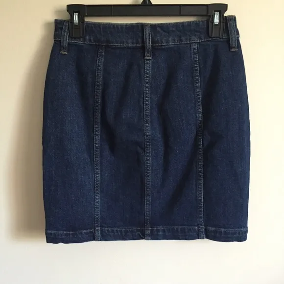 MADEWELL Button Front Mini Skirt NWT