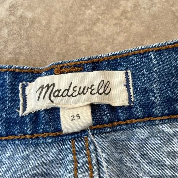 Madewell Rigid Denim A-Line Pieced Mini Skirt