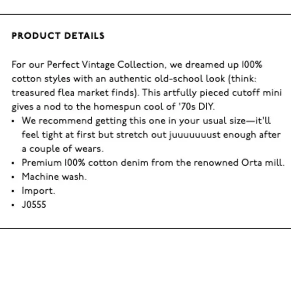 Madewell Rigid Denim A-Line Pieced Mini Skirt