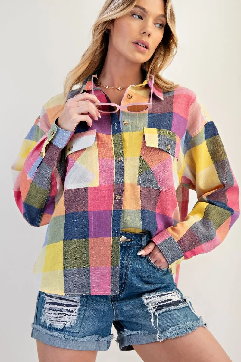 Madras Breeze Linen Shirt