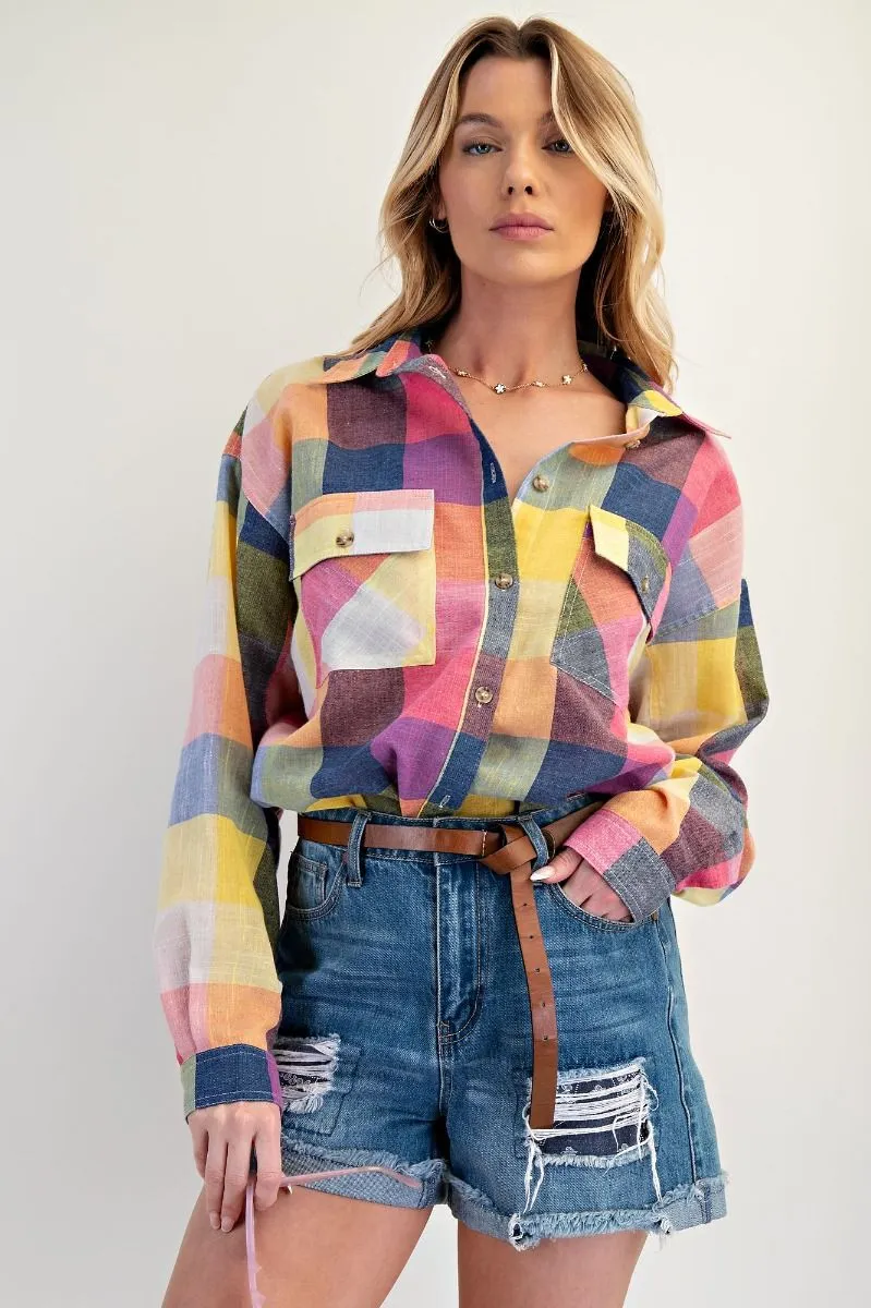 Madras Breeze Linen Shirt