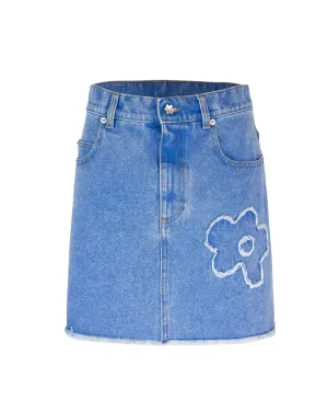 Marni minigonna i denim con patch