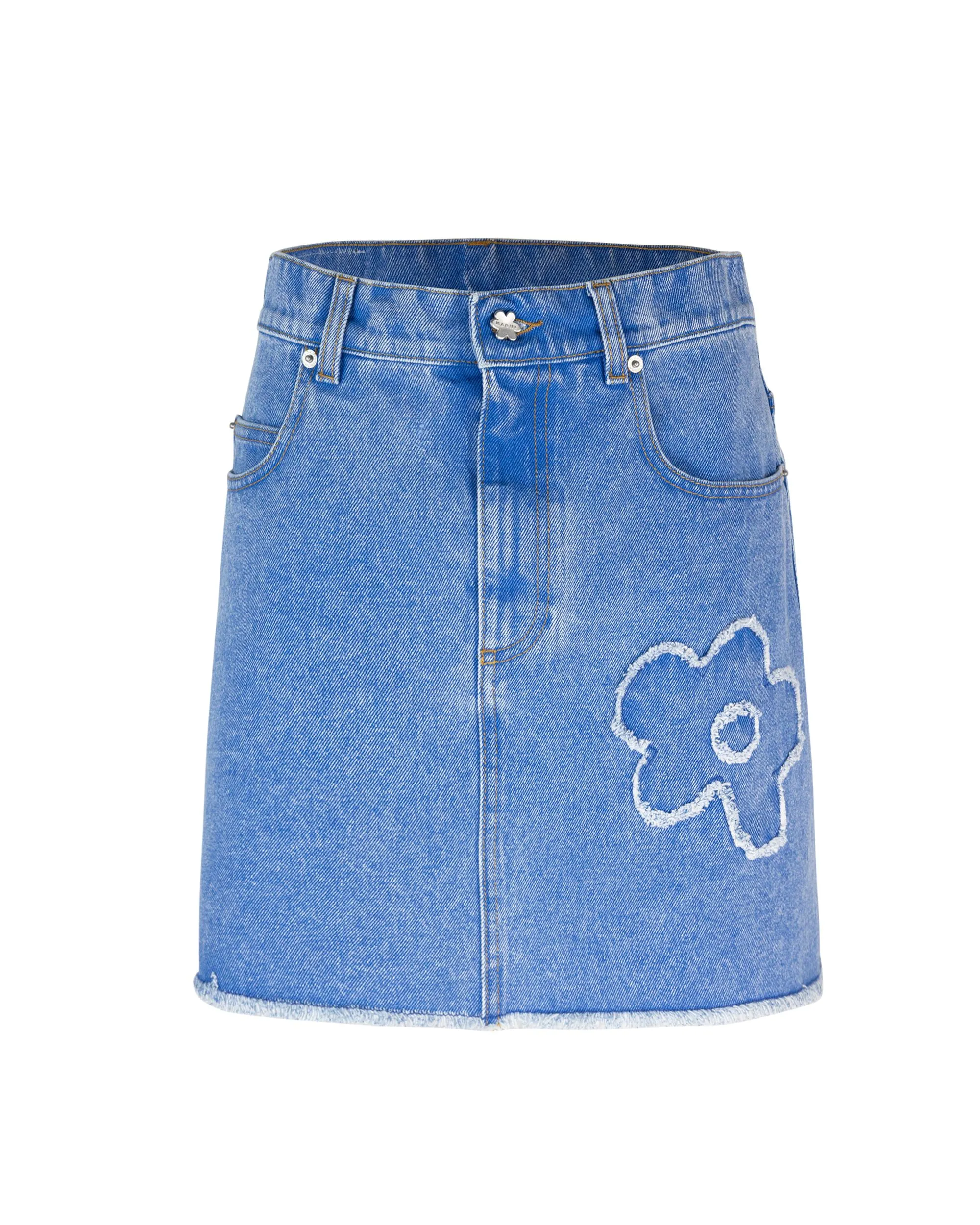 Marni minigonna i denim con patch
