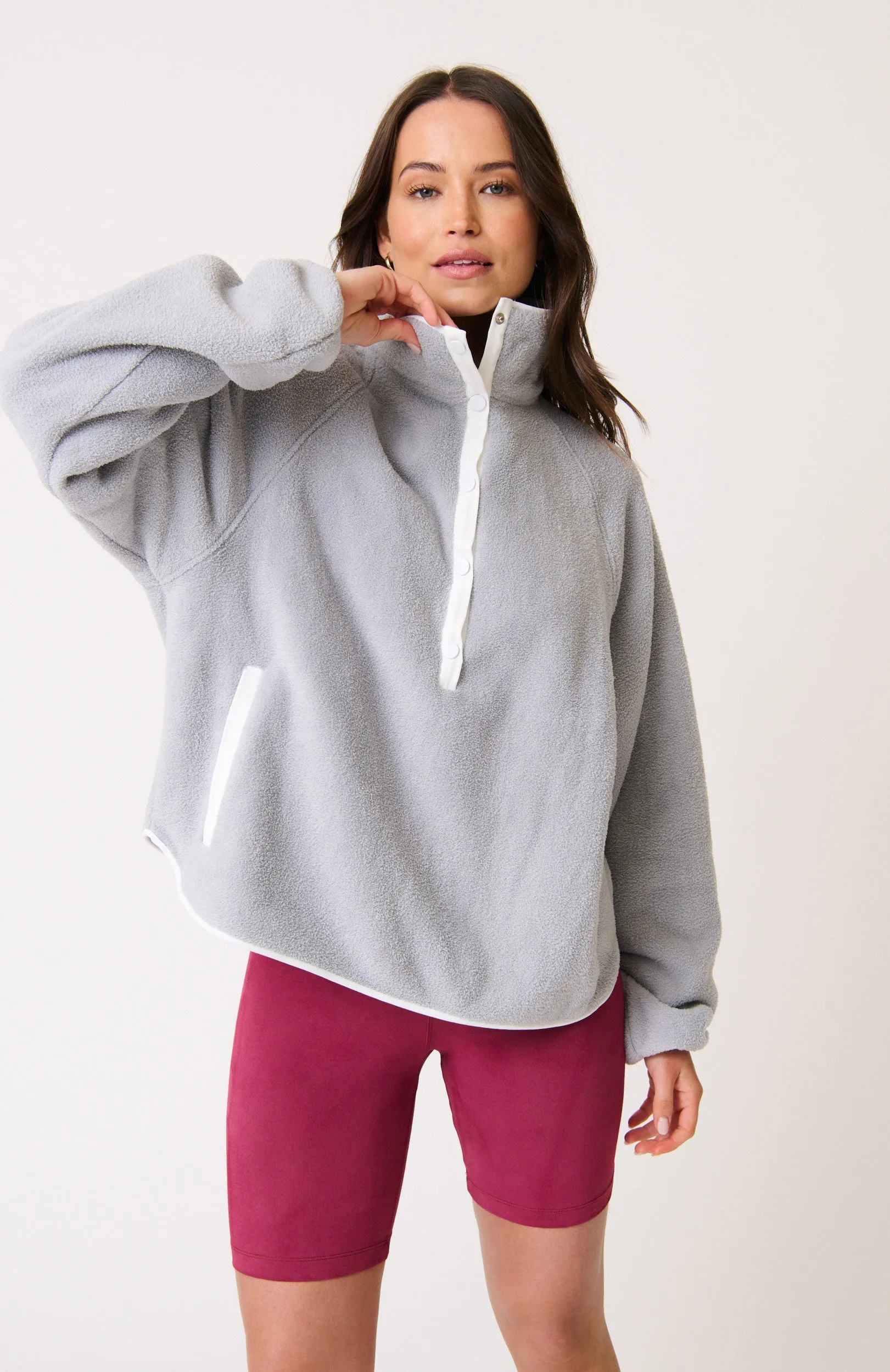 MATTIE PULLOVER || GREY/WHITE