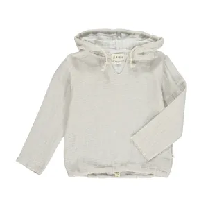 Me & Henry Gauze Hooded Top - Stone