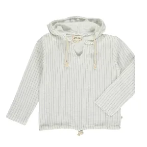 Me & Henry - ST.IVES Gauze hooded top - White