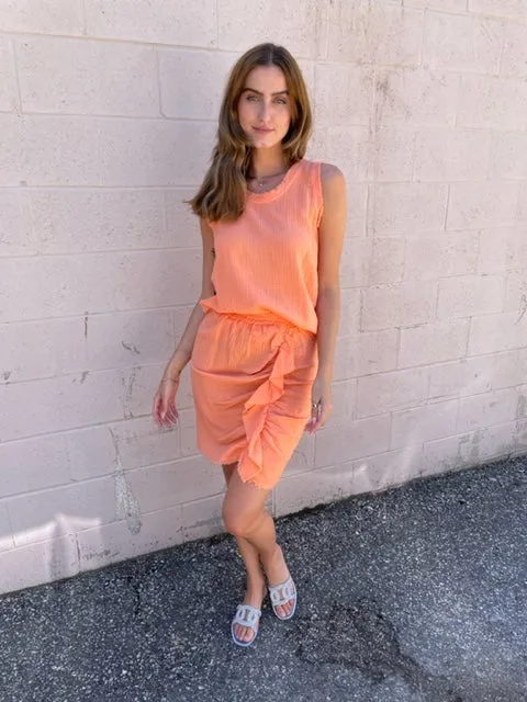 Meo Meli Gauze Tank Top - Coral