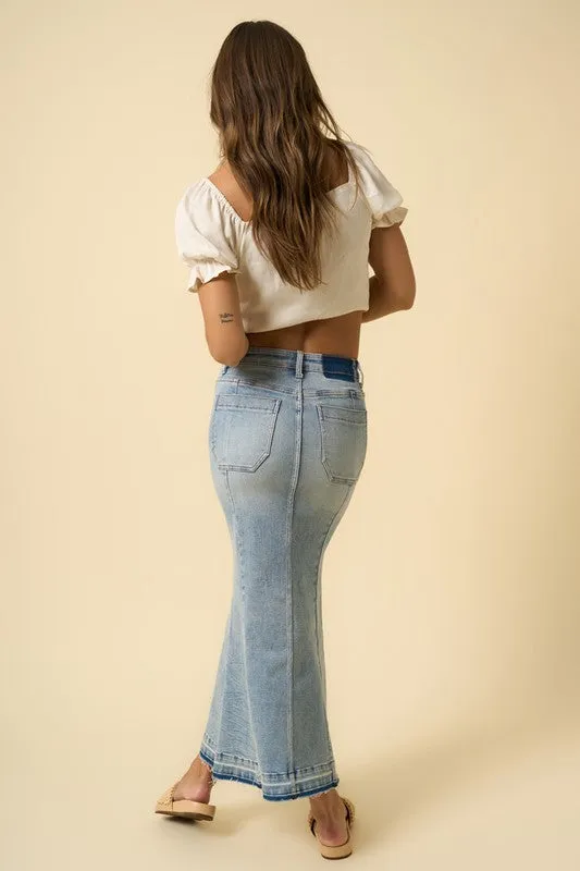 Mermaid Denim Skirt