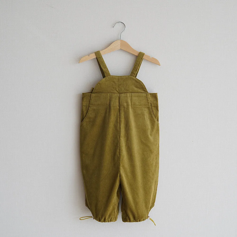 Mes Kids Des Fleurs Suspender Trousers Yellow