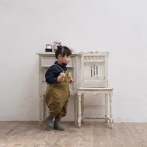 Mes Kids Des Fleurs Suspender Trousers Yellow