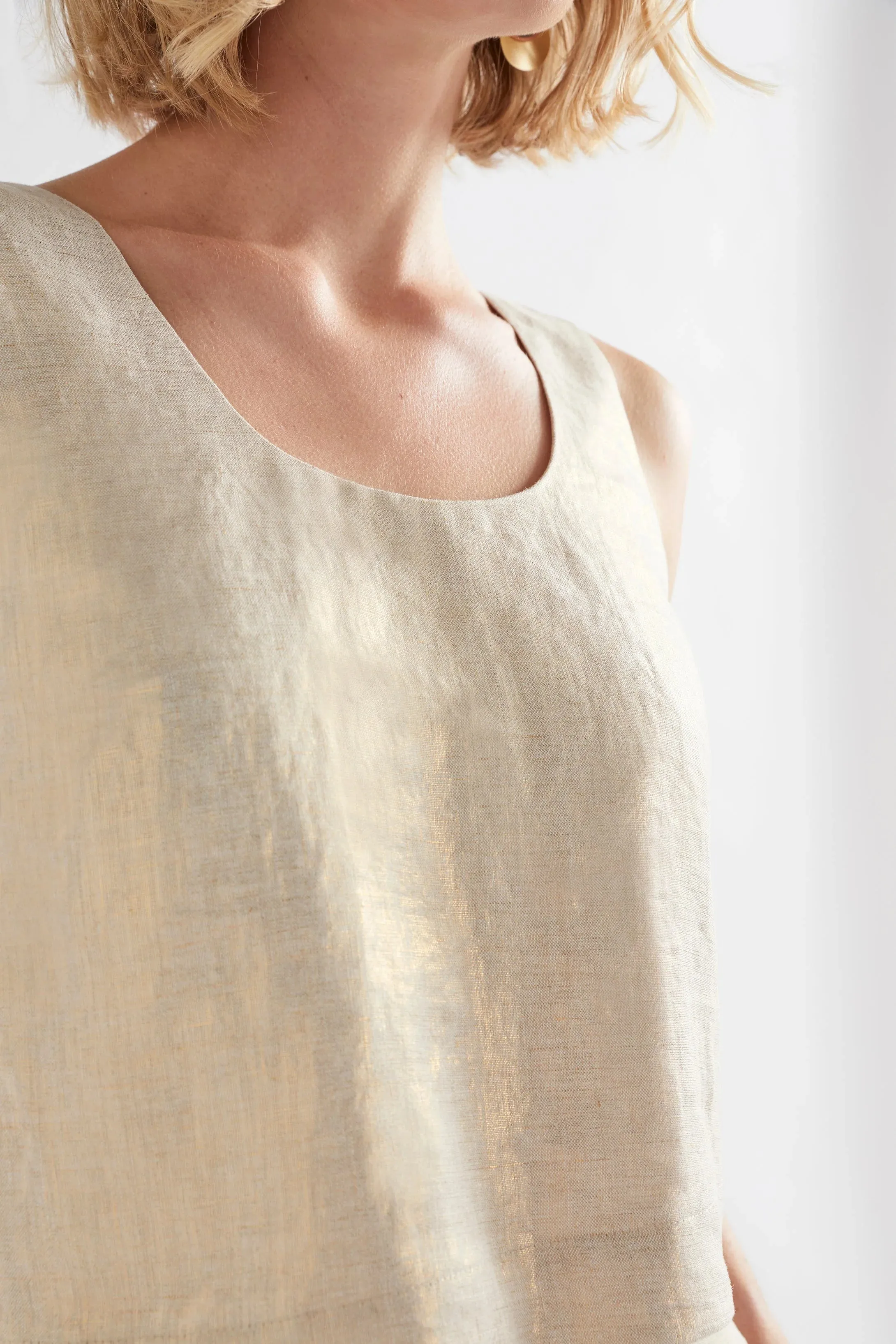 Metalen Tank | Elk The Label | Gold Linen