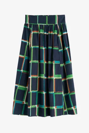 MEVAGISSEY SKIRT - WINDOW PANES MARITIME