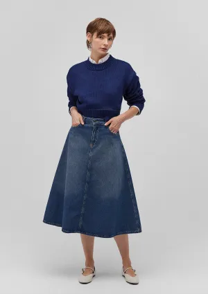 Midi Denim Skirt