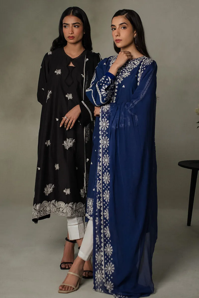 MIDNIGHT BLUE-2 PC (SHIRT & DUPATTA)
