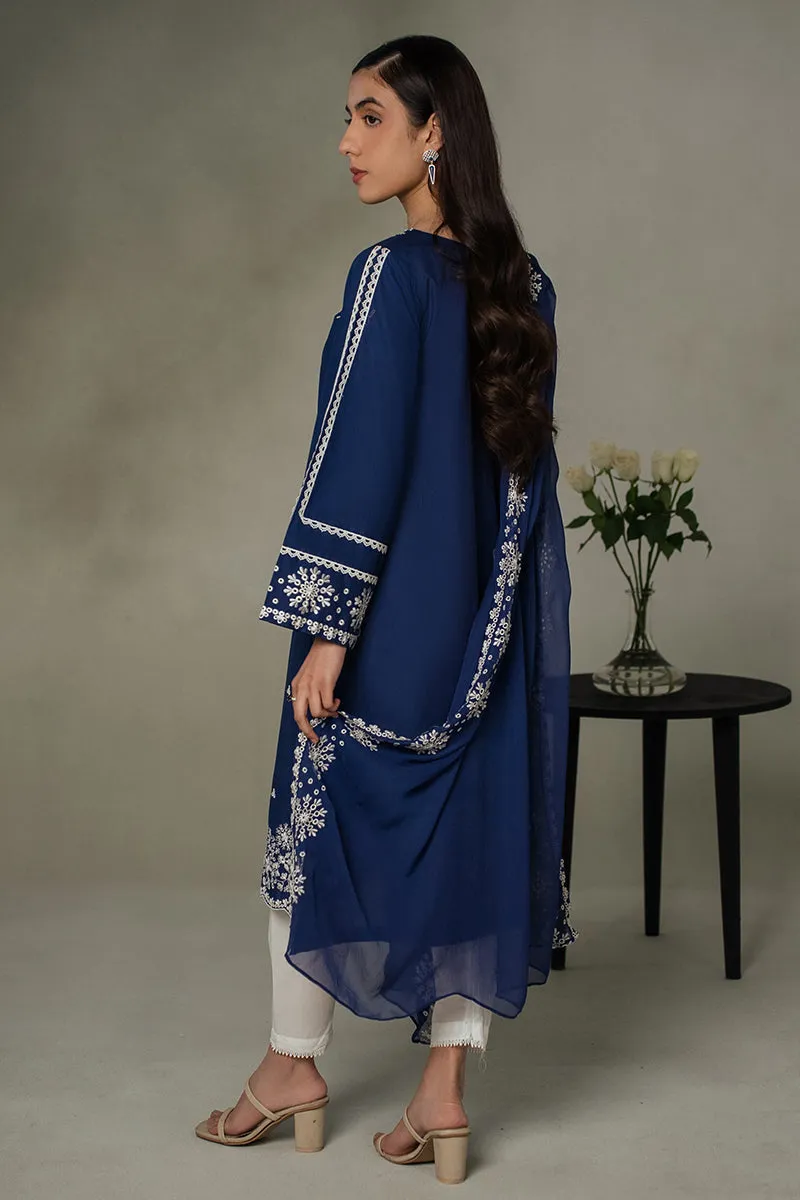 MIDNIGHT BLUE-2 PC (SHIRT & DUPATTA)