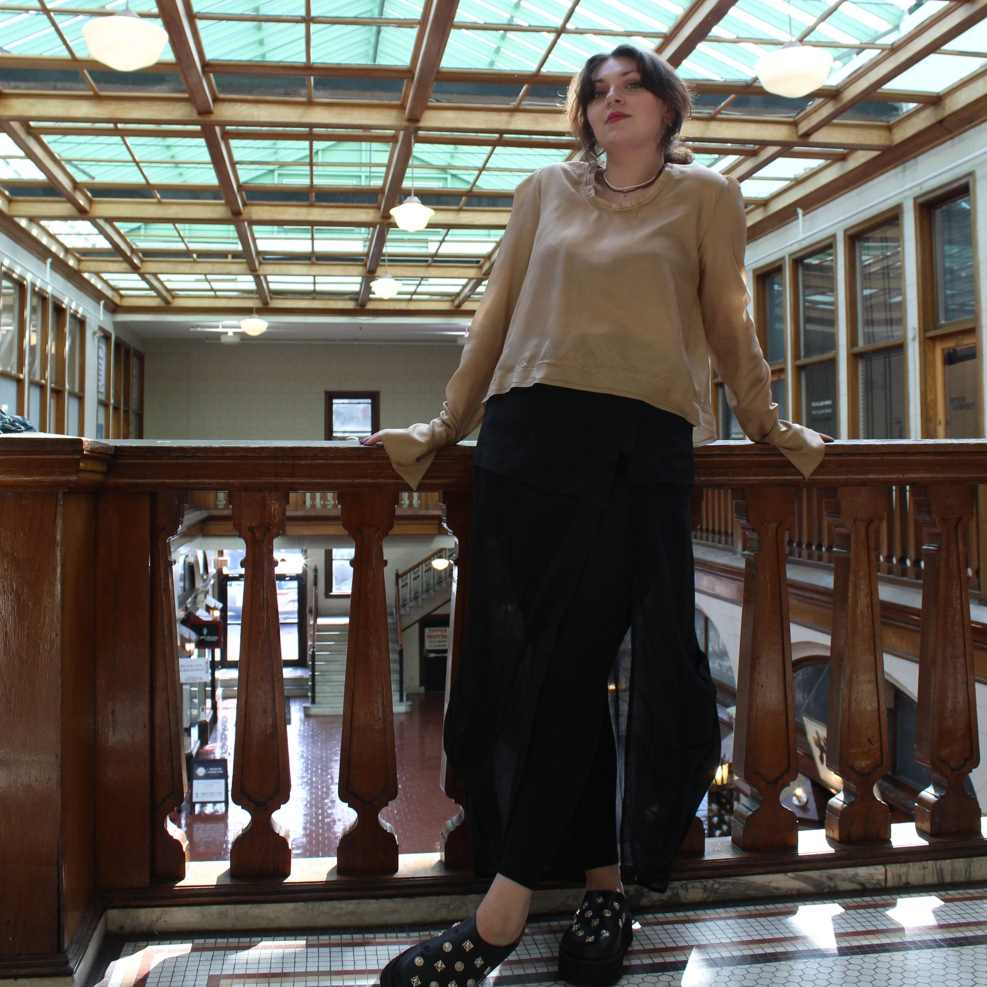 Milkweed Skirt in Black by Kim Schalk