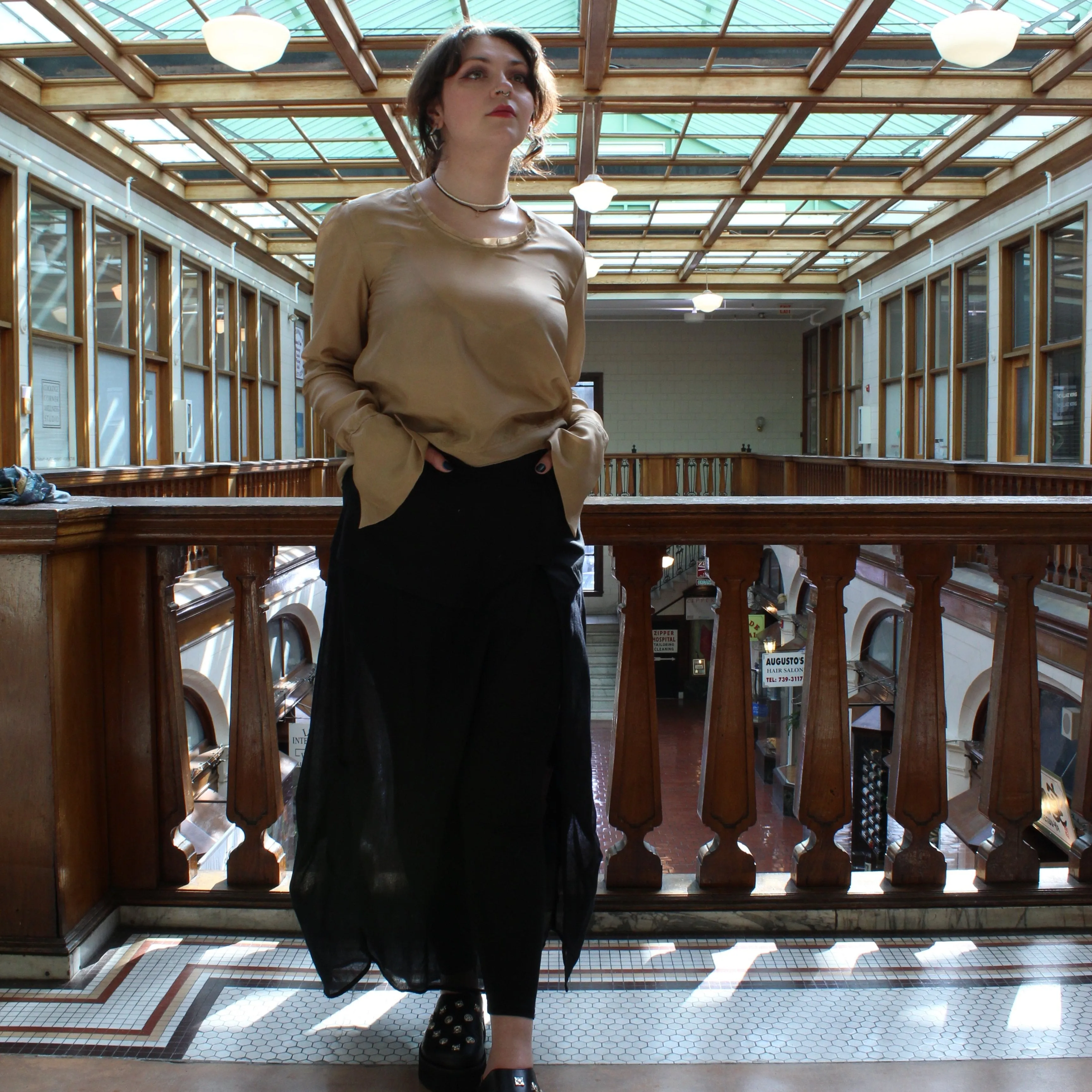 Milkweed Skirt in Black by Kim Schalk