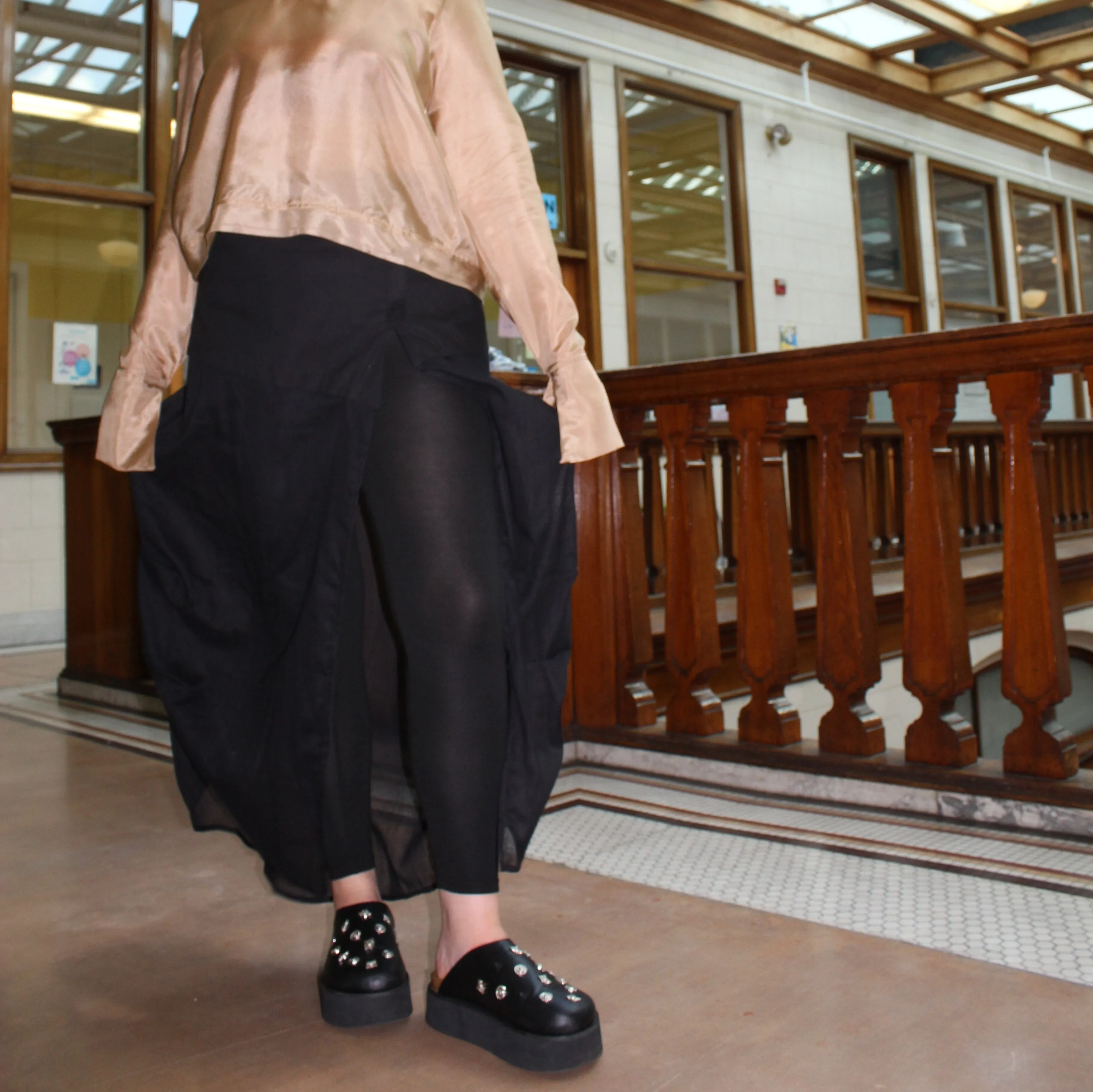 Milkweed Skirt in Black by Kim Schalk