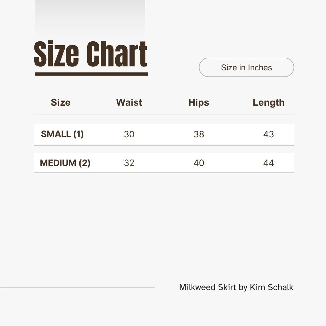 Milkweed Skirt in Black by Kim Schalk