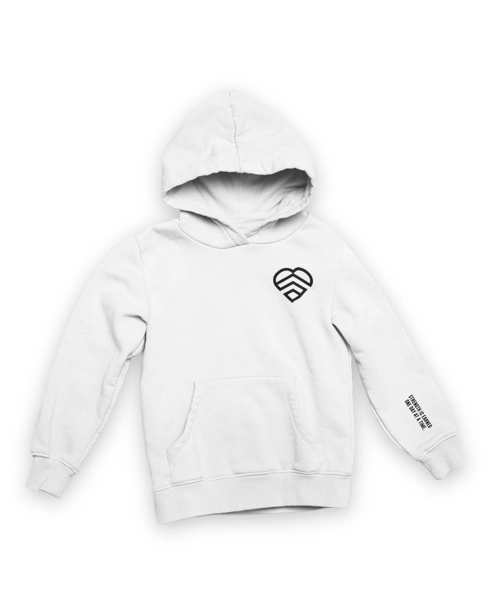 Mindset Club Logo Hoodie - White & Black