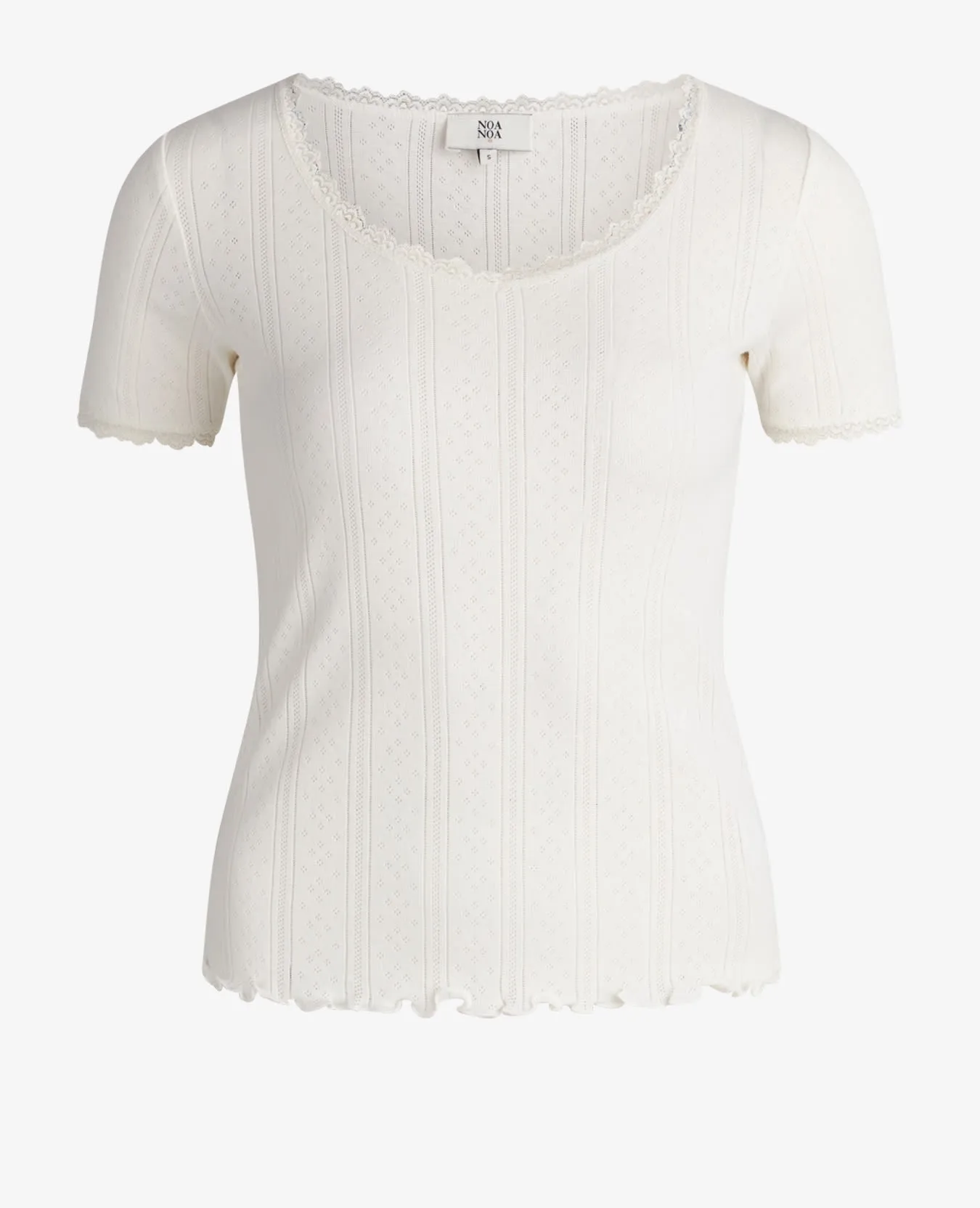 MINDYNN ORGANIC POINTELLE T-SHIRT