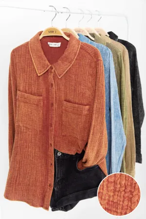 Mineral Wash Button Down