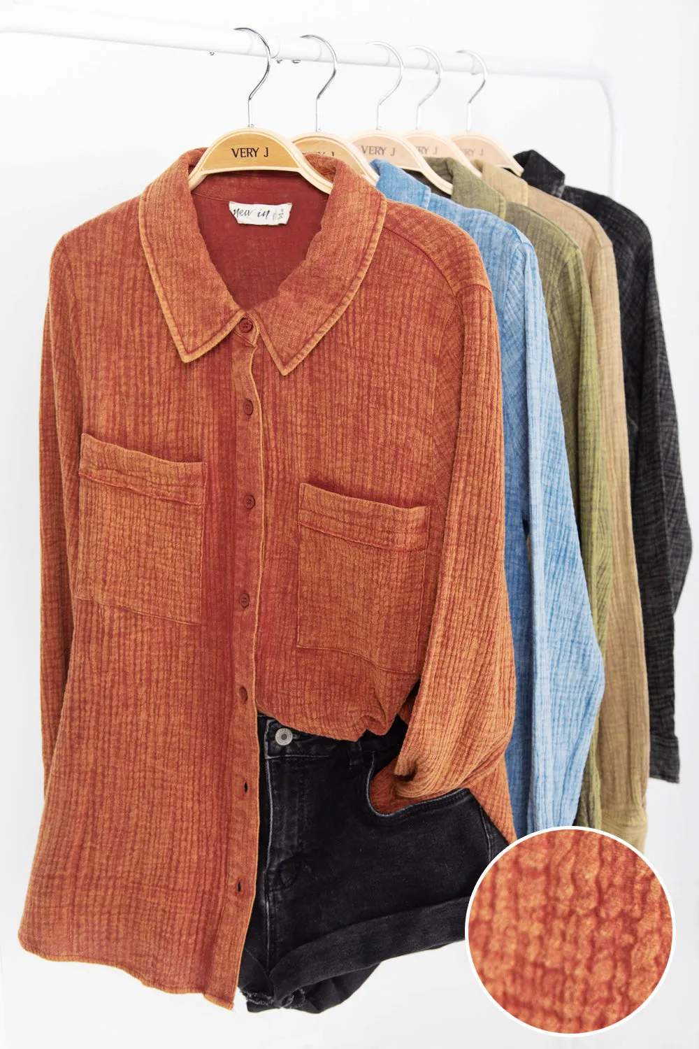 Mineral Wash Button Down
